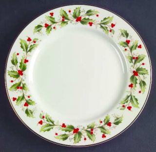 Royal Gallery Holly Salad Plate, Fine China Dinnerware   All The Trimmings,Holly