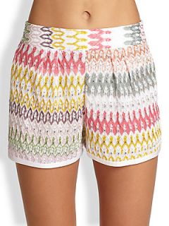 Missoni Pastel Striped Shorts   Pastel