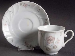 Mikasa Shelburn Flat Cup & Saucer Set, Fine China Dinnerware   Fine China, Pink
