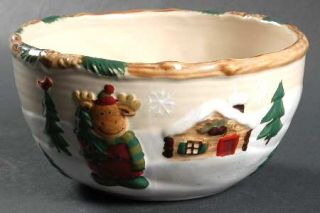 St Nicholas Square Heartland Soup/Cereal Bowl, Fine China Dinnerware   Embossed,