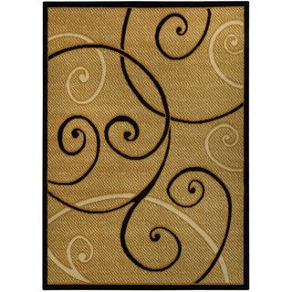 Ephesus Collection Ivory Tribal Filigree Contemporary Area Rug (410 X 610)