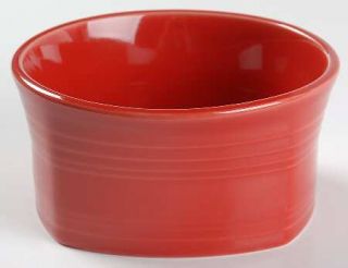 Homer Laughlin  Fiesta Scarlet (Newer) Square Soup/Cereal Bowl, Fine China Dinne