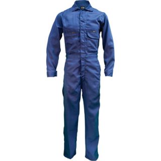 Key Flame Resistant Contractor Coverall   Navy, 46 Short, Model# 984.41