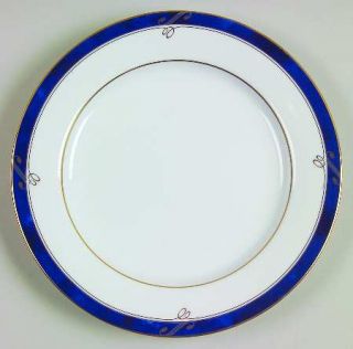 Nikko Sapphire Salad/Dessert Plate, Fine China Dinnerware   Fine China,Blue Marb