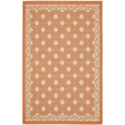 Poolside Terracotta/cream Indoor/outdoor Area Rug (4 X 57)