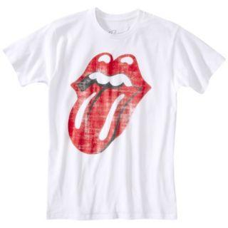 Rolling Stones Mens Graphic Tee   White M