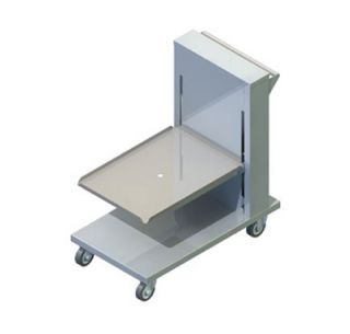 Piper Products Mobile Tray Sheet Pan Dispenser w/ 75 Pan Capacity, Cantilever Style, Stainless