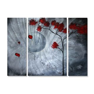 Megan Duncanson Far Side Of The Moon Metal Art (LargeSubject AbstractOuter dimensions 23.5 inches high x 34 inches wide x 1 inches deep )