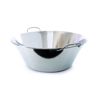 Mauviel 13.8 in Round Mbasic Splayed Bowl w/ 8.5 qt Capacity & Stainless Handles