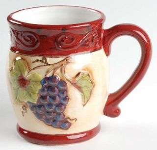 Tuscan Winery Mug, Fine China Dinnerware   Tuscan&Provence Coll,Various Grapes