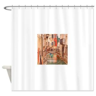  Venice, Bridge On Water Canal And T Shower Curtain  Use code FREECART at Checkout