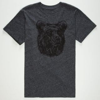 Grizzly Mens T Shirt Heather Black In Sizes X Large, Xx Large, Small, Larg