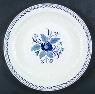 Adams China Baltic Blue (Newer,White) Service Plate (Charger), Fine China Dinner