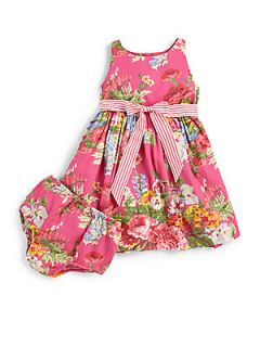 Ralph Lauren Infants Floral Sateen Dress & Bloomers Set   Pink Floral