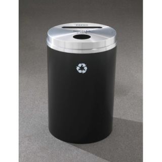 Glaro, Inc. RecyclePro Dual Stream Recycling Receptacle PC 2032 BK SA PAPER+B
