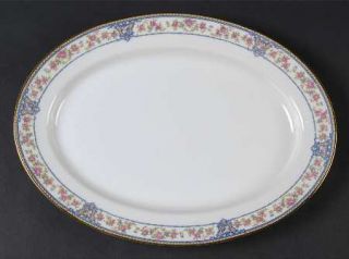 Noritake Malay, The 11 Oval Serving Platter, Fine China Dinnerware   Pink Roses