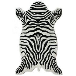 Nuloom Hand tufted Animal Shape Zebra Wool Rug (5 X 8)