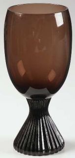 Lenox Nutmeg (Brown) Water Goblet   Tempo Line,Brown