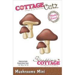 Cottagecutz Mini Die 1.75 X1.75  Mushrooms