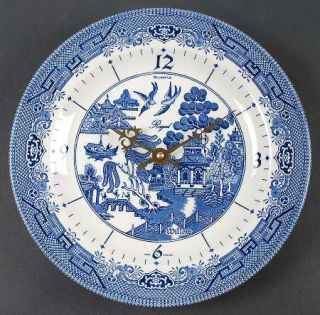Churchill China Willow Blue (Georgian Shape,England) Clock Plate, Fine China Din