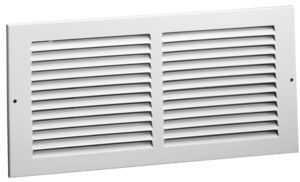Hart Cooley 672 24x12 W Air Return Grille, 24 W x 12 H, 672 Steel Return Grille for Sidewall/Ceiling White (043365)