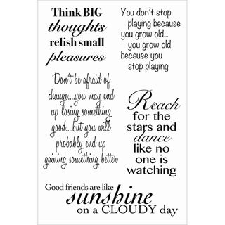 Woodware Clear Stamps 4x6 Sheet something To Say