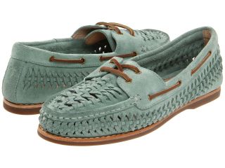 Frye Quincy Woven Boat Womens Lace up casual Shoes (Blue)
