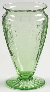 Anchor Hocking Cameo Green Flower Vase   Green, Depression Glass