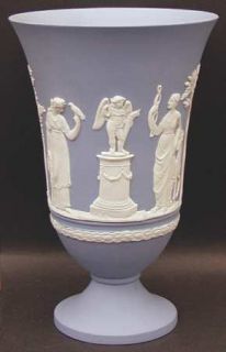 Wedgwood Cream Color On Lavender Jasperware Arcadian Vase, Fine China Dinnerware