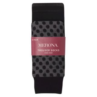 Merona Womens 3 Pack Trouser Socks   Assorted Colors/Patterns One Size Fits
