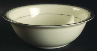 Noritake Ardmore Platinum 9 Round Vegetable Bowl, Fine China Dinnerware   White
