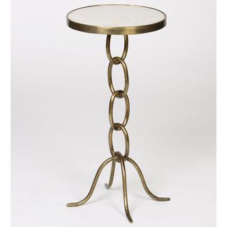Antique Brass Chain link Accent Table