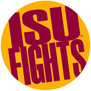 Iowa State Cyclones Fabric Fan Button