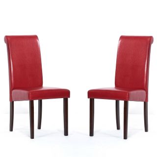 Warehouse Of Tiffany Red Dining Chairs (set Of 8)