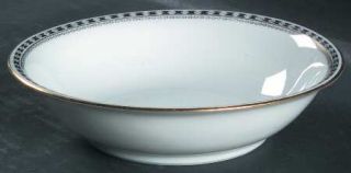 Epiag Minerva Coupe Cereal Bowl, Fine China Dinnerware   Black Border Design,Whi