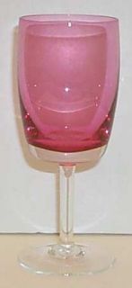 Gorham Rosemist Wine Glass   Pink Bowl, Clear Stem
