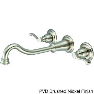 Pioneer Brentwood Series Two handle Lavatory Wallmount Vessel Filler With Beaux Lever Handles