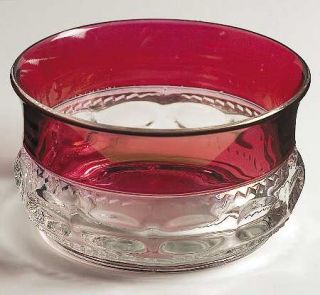 Colony Ruby Crown Finger Bowl   Stem #77, Ruby Band On Bowl