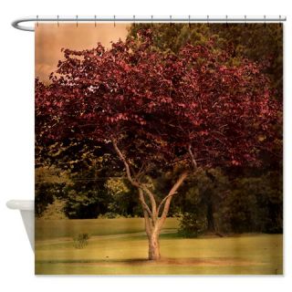  Red Tree of Love Landscape Shower Curtain  Use code FREECART at Checkout