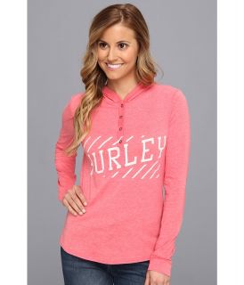 Hurley Pace Pullover Hoodie Womens Long Sleeve Pullover (Red)