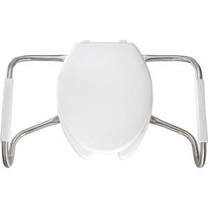 Church MA2150T 000 Universal Medic Aid Sta Tite Elongated Open Front Toilet Seat