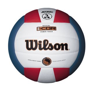 Wilson I Cor Power Touch Volleyball (White/red/blueDimensions 6.8 inches long x 6.1 inches wide x 7.4 inches high )