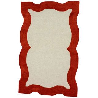 Nuloom Handmade Carved Orange Wool Rug (3 X 5) (IvoryPattern AbstractTip We recommend the use of a non skid pad to keep the rug in place on smooth surfaces.All rug sizes are approximate. Due to the difference of monitor colors, some rug colors may vary 
