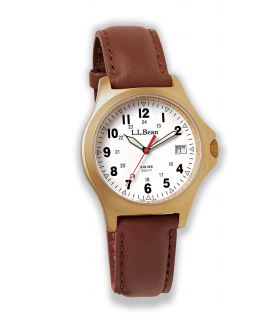 Mens Classic Field Watch, Gold Plated