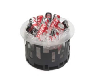 Rosseto Serving Solutions 17 Round Ice Tub   Acrylic/Black