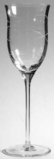 Nambe Motus Wine Glass   Clear,Gray Cut Ribbons