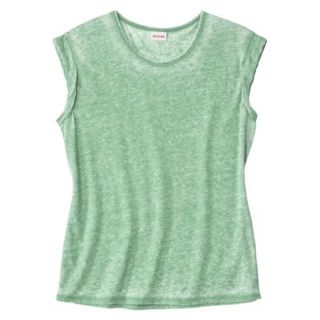 Mossimo Supply Co. Juniors Burnout Tee   Perfect Mint L(11 13)