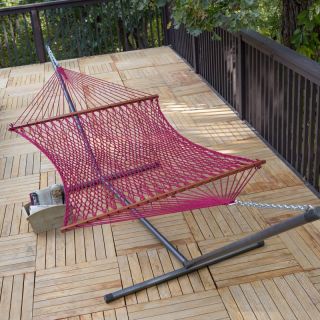 TwoTree Hammocks Island Bay XL Color Dyed Thick Rope Hammock with FREE Hanging