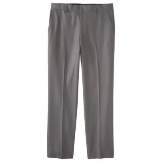 Mens Tailored Fit Microfiber Pants   Light Gray 34X30