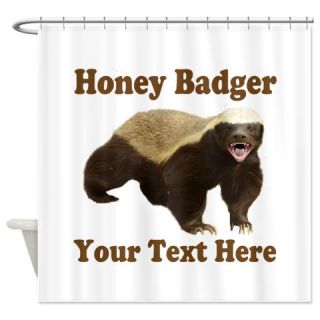  Honey Badger Custom Shower Curtain  Use code FREECART at Checkout